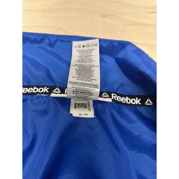 Reebok Zip Jacket wind rain XL 14 16 ski snowboard front pocket youth - Picture 9 of 10